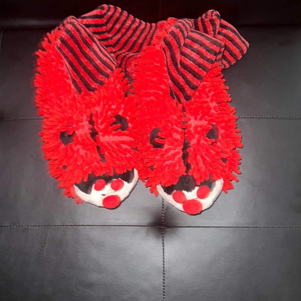 Burton Fuzzy Ladybug Slippers. Fits most adult sizes. New without tag.
